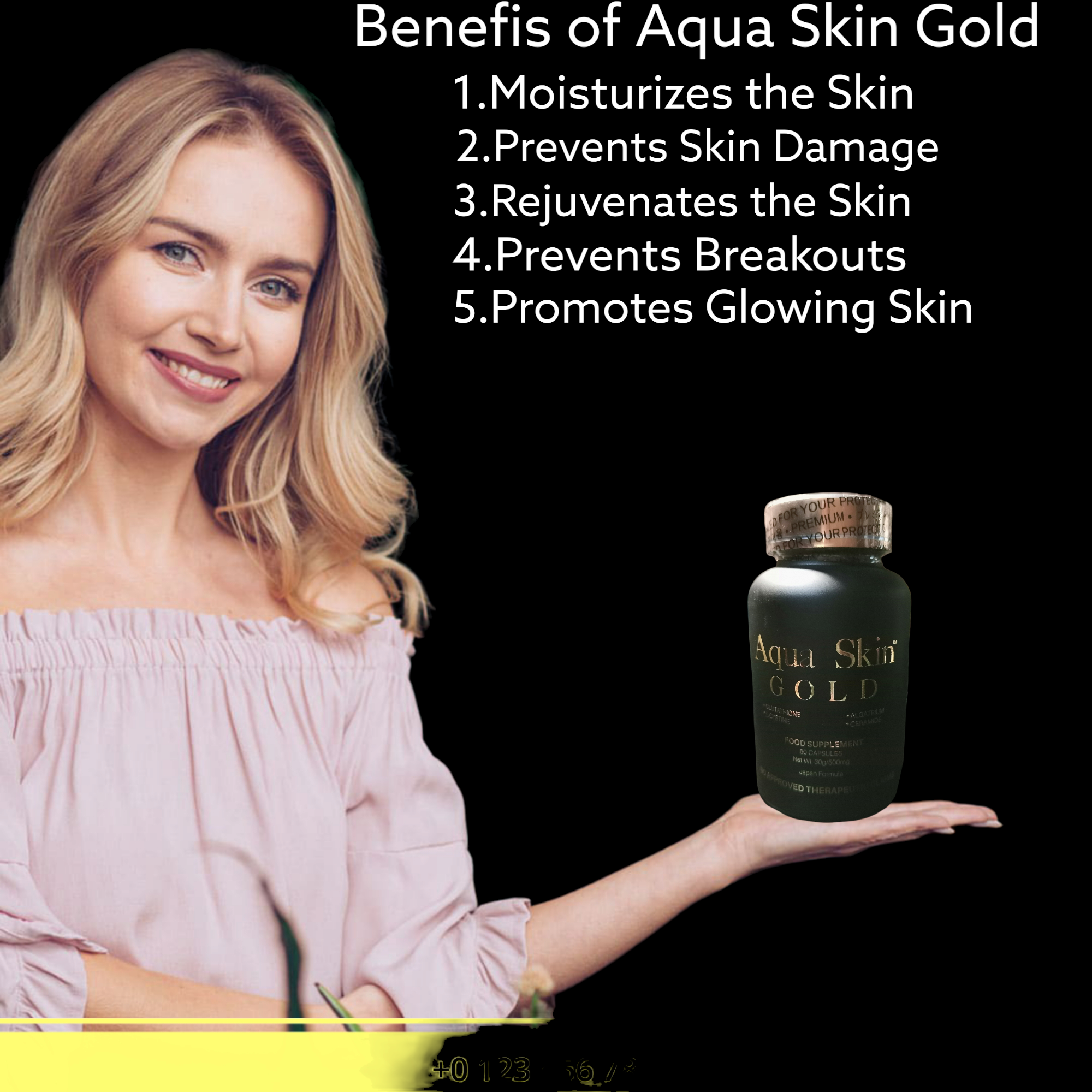 Aqua Skin Gold (Glutathione w/ L-Cystine