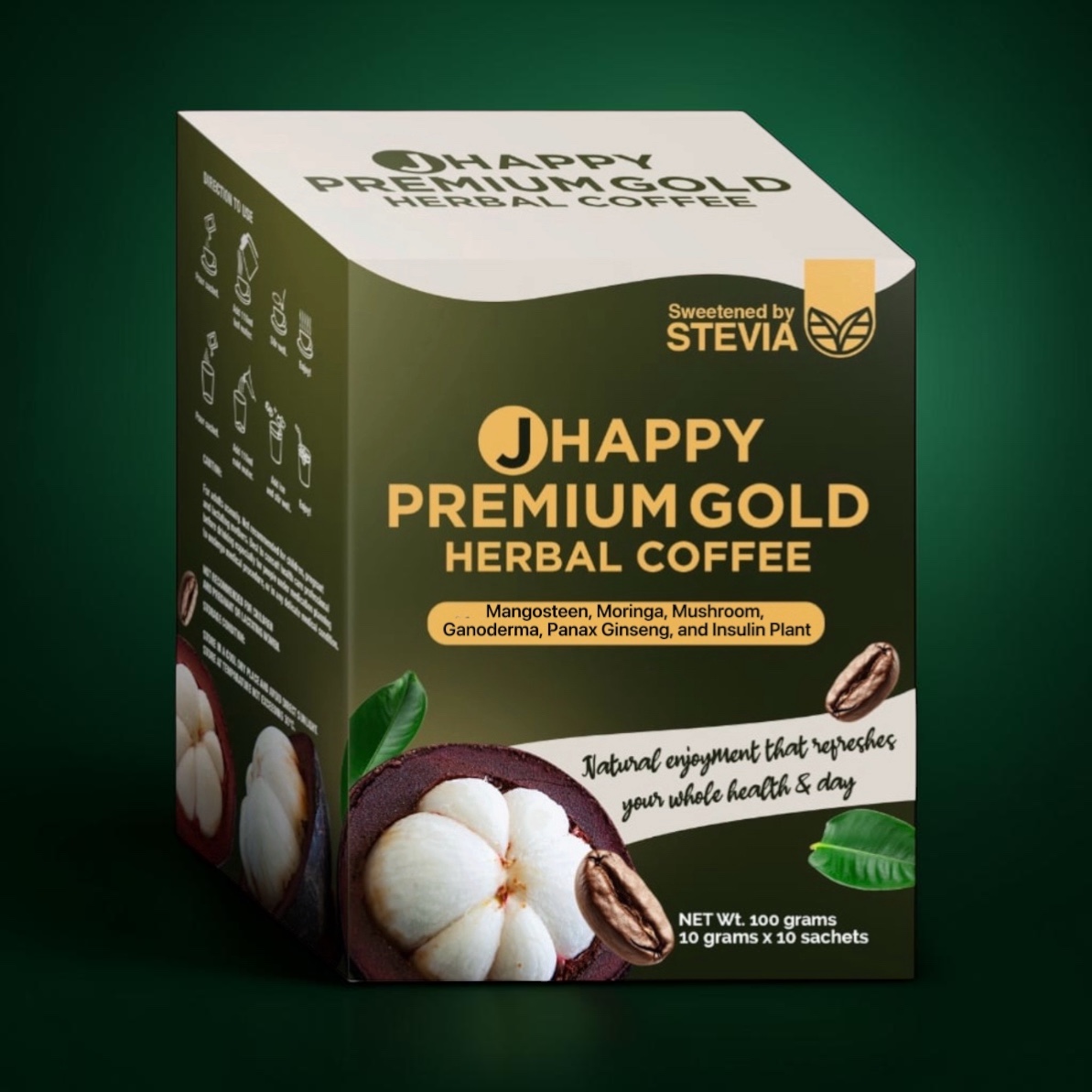 J Happy Premium Gold Herbal Coffee