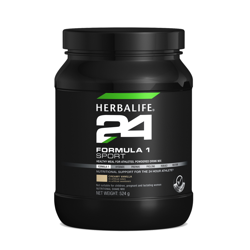 Herbalife 24 Formula 1 Sport Creamy Vanilla Net Weight 524 g Canister