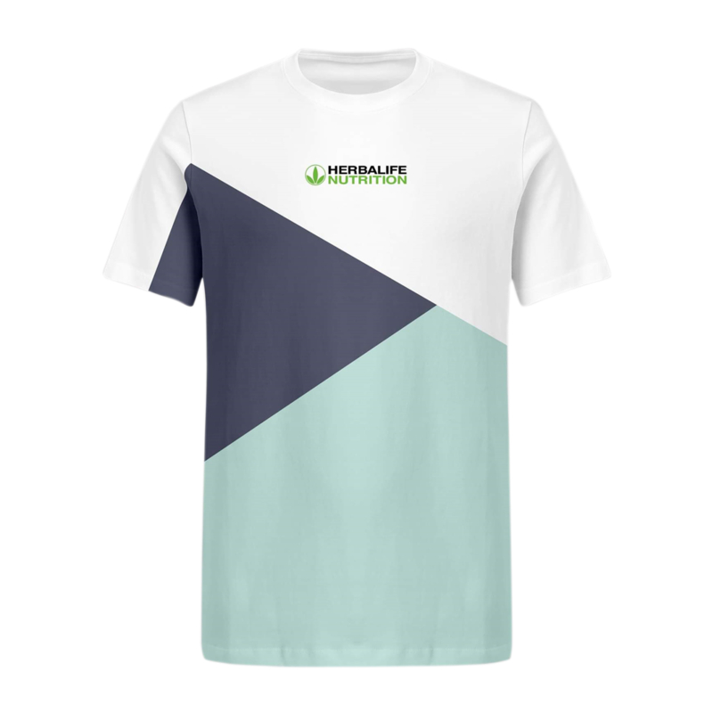 White-Grey-Green Color-Block DriFit T-shirts Medium Unisex